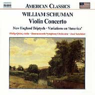 シューマン、ウィリアム（1910-1992）/Violin Concerto： Quint(Vn)serebrier / Bournemouth. so