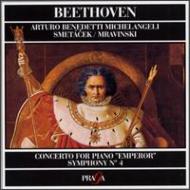 Piano Concerto.5: Michelangeli(P)smetacek, Sym.4: Mravinsky