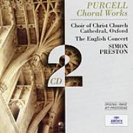 パーセル（1659-1695）/Sacred Choral Works： Preston / English Concert Oxford Cathedral