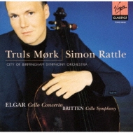 エルガー（1857-1934）/Cello Concerto： Mork(Vc) Rattle / City Of Birmingham So +britten