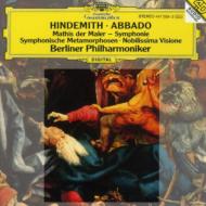 ヒンデミット（1895-1963）/Mathis Der Maler(Sym) Symphonische Metamorphosen Etc： Abbado / Bpo