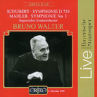 Mahler / Schubert/Sym.1 / .8 Walter / Bavarian State. o('50)
