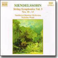 メンデルスゾーン（1809-1847）/String Symphony 10-13 ： Ward / Northern Co