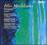 メンデルスゾーン（1809-1847）/Violin Concerto Sym.4： D. rohn(Vn) Heer / Capella Istropolitana