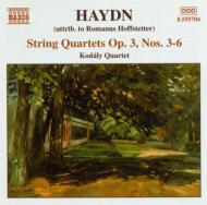 Hoffstetter Roman (1742-1815) *cl*/(Attrib. haydn)string Quartet 15 16 17 18  Kodaly. q