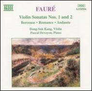 フォーレ (1845-1924)/Violin Sonata 1 2 Etc： Dong-suk Kang(Vn) Devoyon(P)