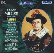 ヴェルディ（1813-1901）/Opera Arias： Miller(Br)