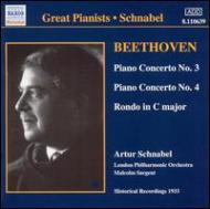 ١ȡ1770-1827/Piano Concertos.3 4 Schnabel(P)sargent / Lpo