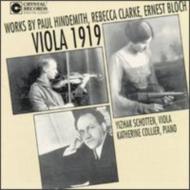 Hindemith / Clarke R/Viola Sonata Op.11-4 / .： Schotten(Va)collier(P) +bloch Suite