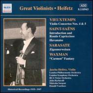 Vieuxtemps / Saint-saens/Violin Concertos.4 5 / Introduction And Rondo Capriccioso Heifetz