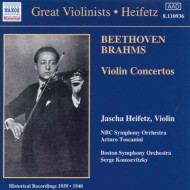Violin Concerto: Heifetz(Vn)toscanini / Nbc.so, Koussevitzky / Bso