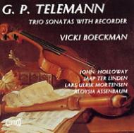 Trio Sonatas With Recorder: Boeckman(Bfl)