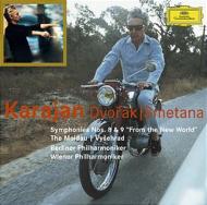 Sym, 8, 9, : Karajan / Vpo Bpo +smetana: Moldau, Orch.works