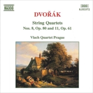 ドヴォルザーク（1841-1904）/String Quartets.8 11： ヴラフ.sq