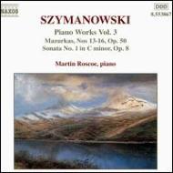 シマノフスキ(1882-1937)/Piano Works Vol.3： Roscoe