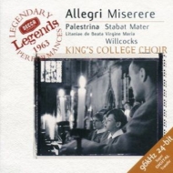 Allegri / Palestrina/Miserere / Stabat Mater Etc Willcocks / Choir Of King's College Cambridge