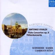 ヴィヴァルディ（1678-1741）/Flute Concertos Op.10： K. kaiser(Fl)m. schneider(Rec)camerata Koln