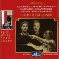 ĥ󥹥1871-1942/Lyrische Sinfonie Zagrosek / Orf So Varady F-dieskau 1984 Salz
