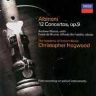 アルビノーニ（1672-1751）/Concertos Op.9： Hogwood / Aam