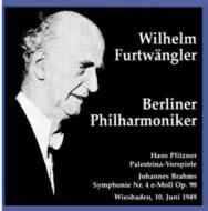 Sym.4 / 3 Preludes From Palestrina: Furtwangler / Bpo('49)
