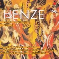 ヘンツェ、ハンス・ヴェルナー（1926-2012）/Comp. violin Concertos： Janicke(Vn) Ehwald / Magdeburg Po Madler(Br)