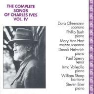 アイヴズ（1874-1954）/Complete Songs Vol.4： Ohrenstein(S) M. a.hart(Ms) Sperry(T) W. sharp(Br)