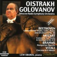 ヴァイオリン作品集/Oistrakh Mozart Concerto.5 Beethoven： Triple Concerto Vitali： Golovanov
