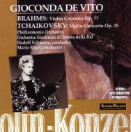 Brahms / Tchaikovsky/Violin Concerto De Vito(Vn) Schwartz / Po Rossi / Turin Rai So