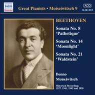 ベートーヴェン（1770-1827）/Piano Sonata.8 14 21 Etc： Moiseiwitsch +d. scarlatti Weber