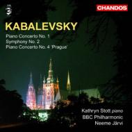 カバレフスキー（1904-1987）/Piano Concerto.1 4 Sym.2： Stott(P) Jarvi / Bbc Po