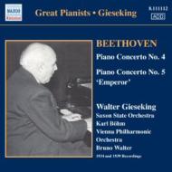 ١ȡ1770-1827/Piano Concerto.4 5 Gieseking(P) Bohm / Saxon State O Walter / Vpo