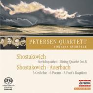 祹1906-1975/String Quartet.8 6 Poems Petersen Q Kushpler(Ms) +auerbach (Hyb)