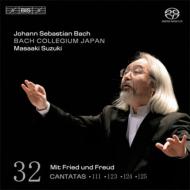 Хåϡ1685-1750/Cantata.111 123 124 125 Suzukiڲ / Bach Collegium Japan 32 (Hyb)