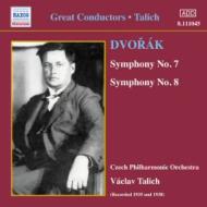 Symphonies Nos, 7, 8, : Talich / Czech Philharmonic (1938 1935)