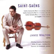 サン＝サーンス (1835-1921)/Cello Concerto.1 2 Sonata.1 Etc： J. walton(Vc) Briger / Po Etc