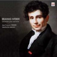 ブラームス（1833-1897）/Clarinet Quintet： Verdier(Cl) Quatuor Debussy +weber