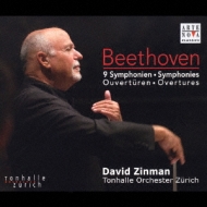 ベートーヴェン（1770-1827）/Comp. symphonies： Zinman / Zurich Tonhalle O +overtures