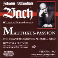Matthaus-passion(Hlts, 2 Performances): Furtwangler