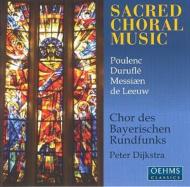 合唱曲オムニバス/French Sacred Choral Music： Dijkstra / Bavarian Radio Cho