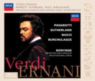 ヴェルディ（1813-1901）/Ernani： Bonynge / Wales Nationalopera O Pavarotti Sutherland Nucci