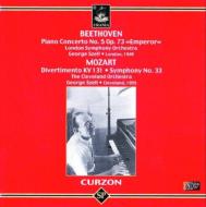 ベートーヴェン（1770-1827）/Piano Concerto.5： Curzon(P) Szell / Lpo +mozart： Sy.33 Etc