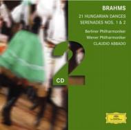 ブラームス（1833-1897）/Serenade.1 2 Hungarian Dances Overtures： Abbado / Bpo Vpo