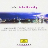 チャイコフスキー（1840-1893）/Sym.5 6： Bernstein / Nyp Nutcracker Suite： Rostropovich / Bpo