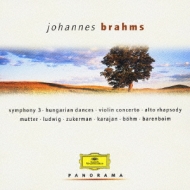 ֥顼ॹ1833-1897/Sym.3 Violin Conerto Karajan / Bpo Mutter(Vn) Violin Sonata.1 Zukerman