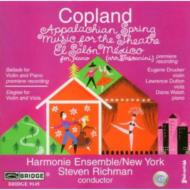 コープランド（1900-1990）/Appalachian Spring： Richman / Harmonie Ensemble +elegy： Drucker L. dutton
