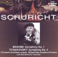 Brahms / Tchaikovsky/Sym.1 / .4 Schuricht / Sro Stuttgart. rso