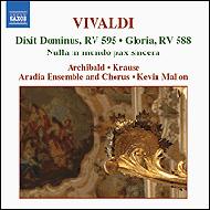 ヴィヴァルディ（1678-1741）/Sacred Works Vol.1： Mallon / Aradia Ensemble Etc