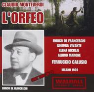 ƥǥ1567-1643/L'orfeo Calusio / Teatro Alla Scala Franceschi Vivante Nicolai (1939)