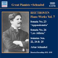 Complete Piano Sonatas Vol.7-22, 23, 24, 25, 26: Schnabel