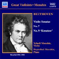 ベートーヴェン（1770-1827）/Violin Sonata.7 9 Etc： Menuhin(Vn) H. menuhin(P) +schubert
